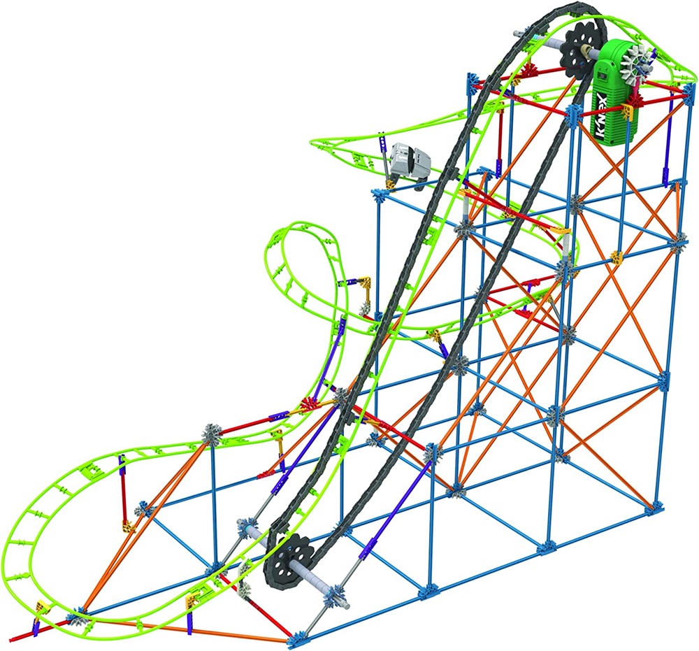 BrightKidz Educational Toys K NEX Typhoon Frenzy Roller Coaster Building Set