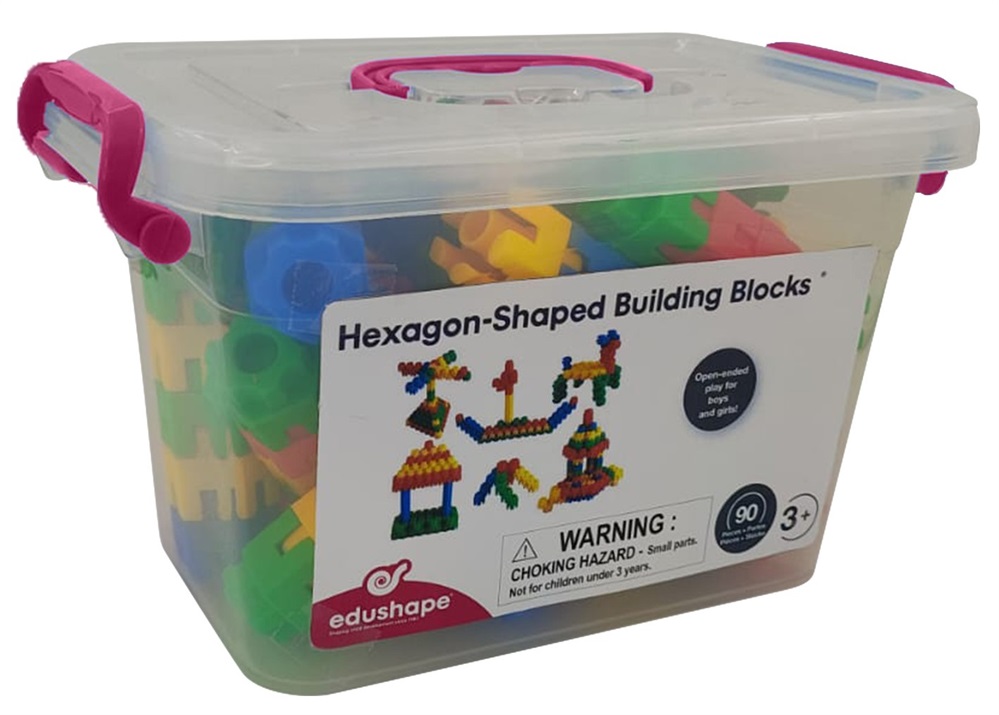 Hexagon building blocks on sale